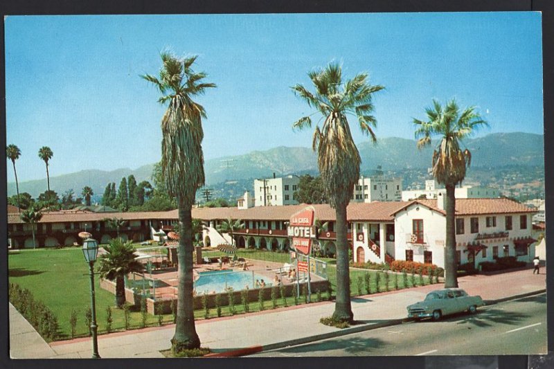 CA La Casa Del Mar Motel 28 West Cabrillo Blvd SANTA BARBARA Chrome 1950s-1970s