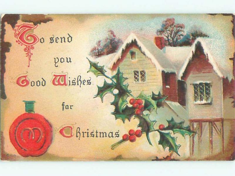 Divided-Back CHRISTMAS SCENE Great Postcard W9317