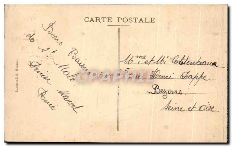 Old Postcard Mont St Michel Cote Sud