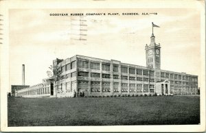 Goodyear Rubber Company's Plant  Gadsden Alabama AL 1943 Postcard G16