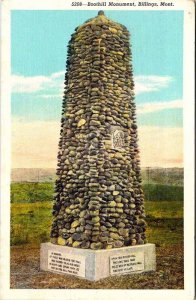 Postcard MONUMENT SCENE Billings Montana MT AL4854