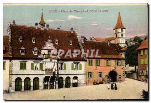 Old Postcard Barr Place du Marche The Town Hall