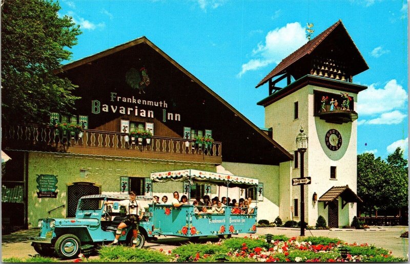 Frankenmuth Bavarian Inn Frankenmuth Michigan Glockenspiel Tower Chrome Postcard 