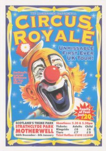 Circus Royale First UK Tour Strathclyde Park Motherwell Poster Postcard