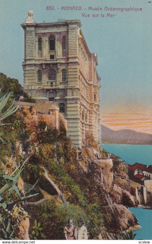 MONACO , 00-10s ; Musee Oceanographique , Vue sur la Mer