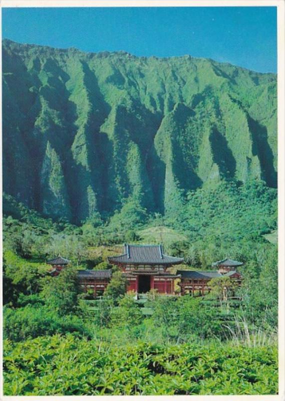 Hawaii Oahu Byodo-in Temple In The Valley Of The Temples Near Kaneohe Town