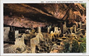 Cliff Palace Mesa Verde National Park Colorado Vintage Postcard C120