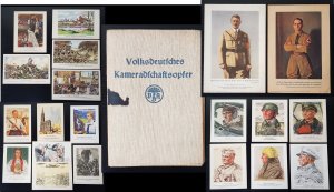 GERMANY THIRD 3rd REICH ORIGINAL 21 WILLRICH MAXI- CARD PRINTS & ORIGINAL FOLDER