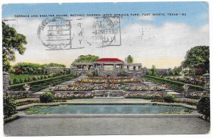 US Fort Worth, Texas. Rock Springs Park. old card with postage, mailed 1952.