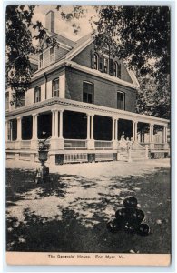 FORT MYER, VA Virginia ~ The GENERAL'S HOUSE  c1910s Arlington County Postcard