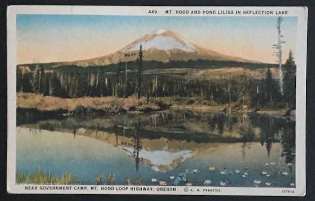 Mt Hoot and Pond Lilies near Government Camp OR Lipschuetz & Katz 449