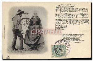 Old Postcard Folklore Bourree d & # 39Auvergne