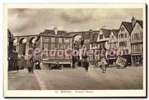 Old Postcard Morlaix Place De Viarmes