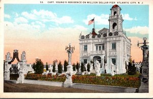 New Jersey Atlantic City Captain Young's Residence On Million Dollar Pie...