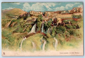 Rome Lazio Italy Postcard Cascades in the Tivoli Waterfalls 1906 Tuck Art