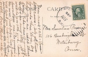 Hotel Dennis and Marlborough Blenheim, Atlantic City, N.J., 1917 postcard, Used