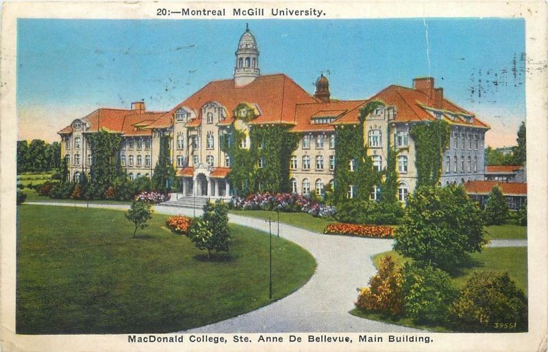 Canada MacDonald College Ste. Ane De Bellevue main building