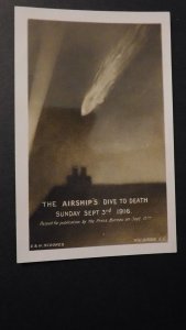 Mint Post Germany Airships Dive to Death Zeppelin British Manufacture WW1