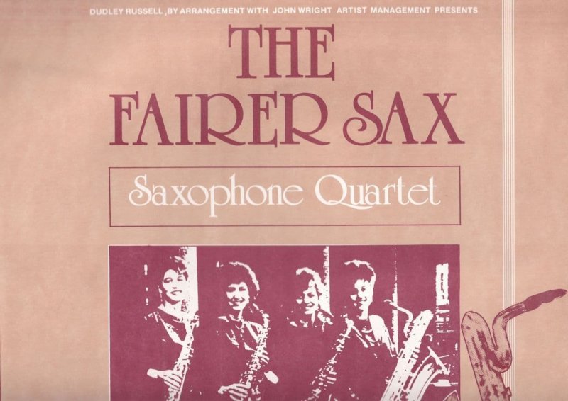 The Fairer Sax Live In York 1987 Jazz Theatre Concert Poster