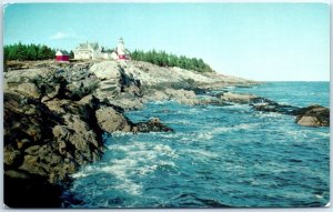 Postcard - Pemaquid Lighthouse, On Rockbound Coast of Maine - Bristol, Maine