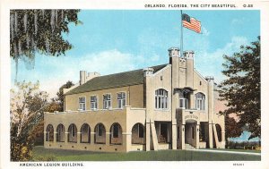 H84/ Orlando Florida Postcard c1915 American Legion Building 54