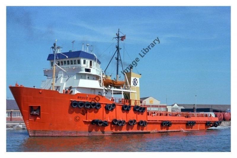 ap0904 - Norwegian Tug Supply - Broco Bird , built 1975 - photograph 6x4 