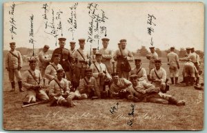 RPPC 1912 Grabowe WW1 Poland Prisoner Of War Camp Named Subjects UNP Postcard