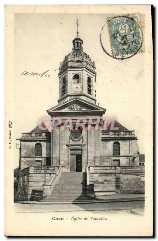 Postcard Old Church Vaucelles Caen