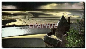 Old Postcard Mont Saint Michel Cote Ouest view on the Couesnon