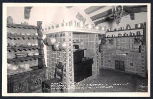 Kitchen @ Scotty's Castle RPPC unused c1940's