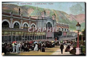 Old Postcard Monte Carlo Le cafe de Paris