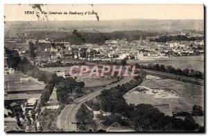 Old Postcard sense Vue Generale Du Faubourg d & # 39Yonne