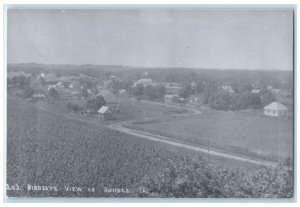 c1960 Birdseye View Dundee IA Railroad Train Depot Station RPPC Photo Postcard