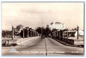 c1940's Causeway Looking Towards Clearwater Florida FL RPPC Photo Postcard 