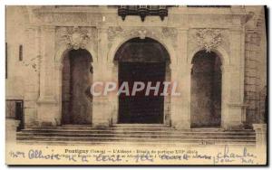 Old Postcard Pontigny L & # 39Abbaye gantry Detail