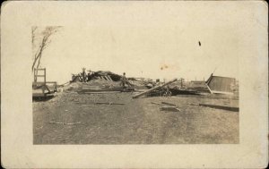 Newton Iowa Cyclone Tornado Disaster c1910 Real Photo Postcard #1