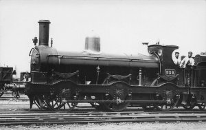 GWR 8733 338 Great Western Train & Driver Old Real Photo Postcard