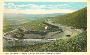 C-1910 Idaho Lewiston View Grade Highway  Andrews Postcard 22-11412