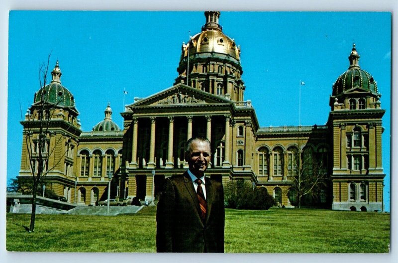 Tabor Iowa Postcard Re-Elect Earl G Bass State Senator Republican Candidate 1960