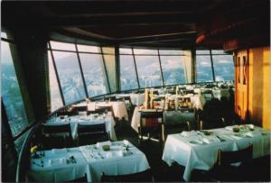 Juno Revolving Restaurant Kowloon Hong Kong China Unused Vintage Postcard D34