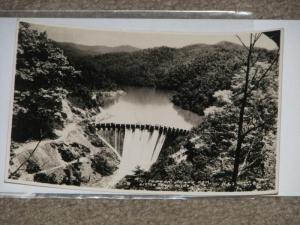 Topoca Power Dam, Little Tenn. River, N.C., unused vintage card, RPPC
