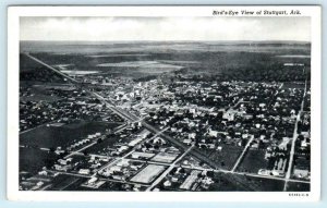 STUTTGART, Arkansas AR ~ Birdseye AERIAL VIEW Arkansas County c1950s  Postcard