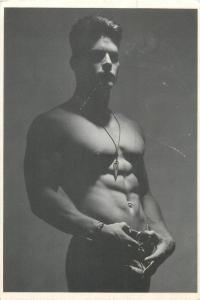 Photography art postcard Arrowhead male model photograph David Morgan