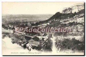 Old Postcard Besancon Citadel and Faubourg Tarragnoz
