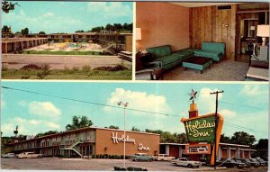 Postcard LODGE SCENE Fort Smith Arkansas AR AM8034