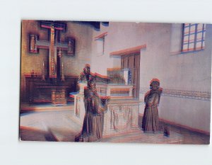 Postcard Serra Memorial Sarcophagus Carmel Mission Carmel California USA