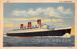RMS Queen Mary Europe Ship 1942 