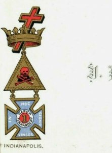 Lot Of 12 1870's-80's Knights Templar Membership Cards Fab! R P182