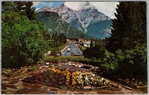Cascade Mountain Banff National Park Alberta Canada Rock Gardens Postcard H83