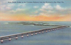 Florida Bahia Honda Bridge On Overseas Highway In The Florida Keys 1946 Curteich